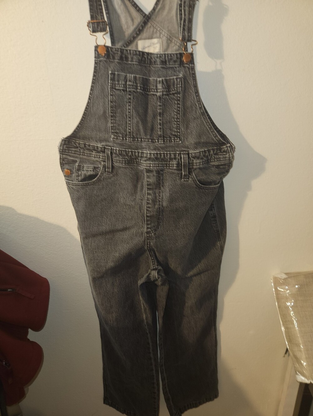 Universal Thread Womans Gray Overalls Size 8/29